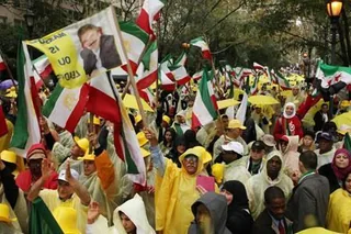 سخنرانی شخصیت ها در تظاهرات نیویورك