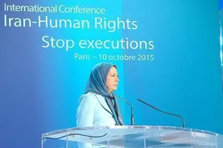 سخنرانی مریم رجوی در كنفرانس در پاریس به مناسبت روزجهانی علیه اعدام
