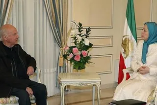 دیدار مریم رجوی و اسقف گایو