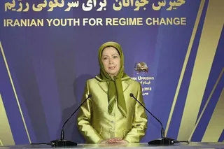 گردهمایی به مناسبت سالگرد انقلاب ضد سلطنتي : مریم رجوی:‌ ولايت فقيه يعني کشتار، چپاول، ویرانی، تروريسم و زن ستيزي و مردم به كمتر از سرنگوني آن رضايت نميدهند