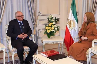 دیدار مریم رجوی با سفیر یمن در فرانسه و وزیر خارجه سابق این کشور