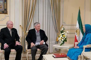 ديدار نمايندگان ارشد كنگره آمريكا با رئيس جمهور برگزيده مقاومت ايران