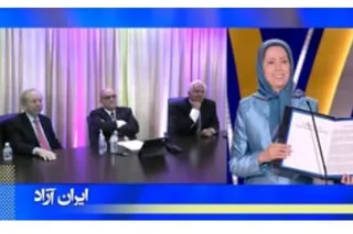 سخنرانان گردهمایی جهانی ایران ازاد ،جولیانی ،لیبرمن ،توریسلی،بتانکور،ماری ،راما.........