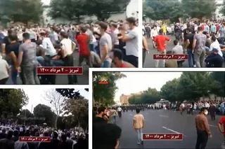 قیام تشنگان -شماره  ۱۳-تظاهرات مردم تبریز و زنجان در حمایت از قیام مردم خوزستان