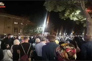 سومین شب تظاهرات مردم همدان علیه بی آبی