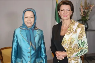 دیدار مریم رجوی با عاطفه یحیی‌آغا، رئیس جمهور پیشین کوزوو