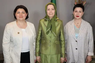 دیدار مریم رجوی با ناتالیا گاوریلیتسا، نخست وزیر مولداوی