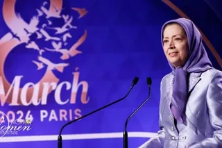 اجلاس بین‌المللی روز جهانی زن در پاریس و حضور شخصیت‌های سیاسی زن از ۲۸کشور جهان - سخنرانی خانم مریم رجوی