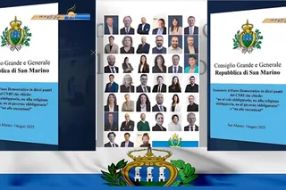 بیانیه اکثریت پارلمان سن مارینو  ۳۹نماینده از ۶۰نماینده پارلمان