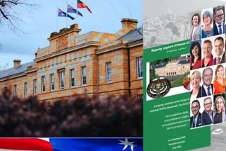 بیانیهٔ اکثریت پارلمان ایالت تاسمانی استرالیا - حمایت از برنامهٔ ۱۰ماده‌یی خانم رجوی