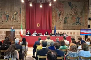 کنفرانس در پارلمان ایتالیا- «بحران ایران: راه‌حل سوم برای تغییر در ایران» - سخنرانی خانم مریم رجوی