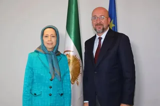 دیدار و گفتگوی مریم رجوی با شارل میشل رئیس شورای اروپا تا سال ۲۰۲۴
