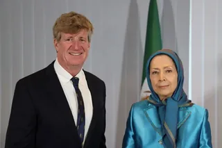 دیدار و گفتگوی مریم رجوی با پاتریک کندی